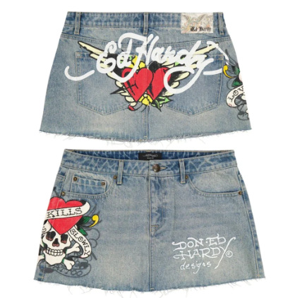 Women Denim Bodycon Mini Skirt